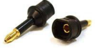 Mini-TOSLINK to regular TOSLINK adapter